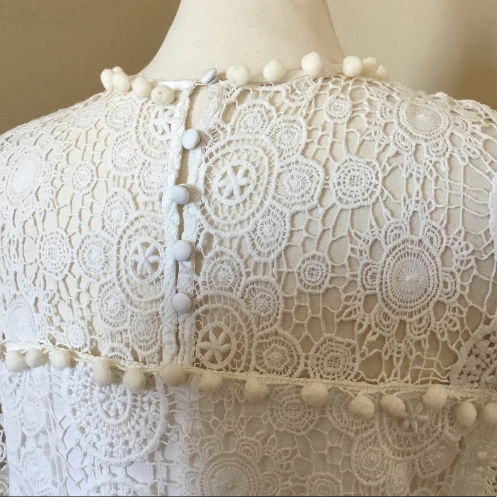 Revolve Tularosa Clayton Lace Pom Pom Top - Picture 8 of 12